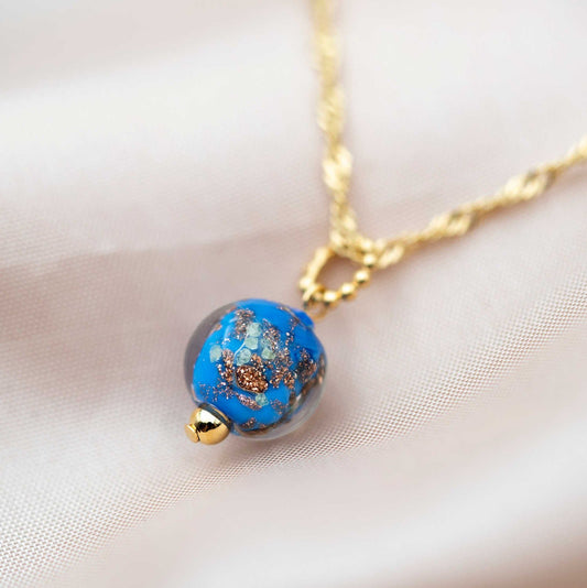 ANHENG I SØLV MED BLÅTT GLASS 991254 - Bjerveur.noANHENG I SØLV MED BLÅTT GLASS 991254