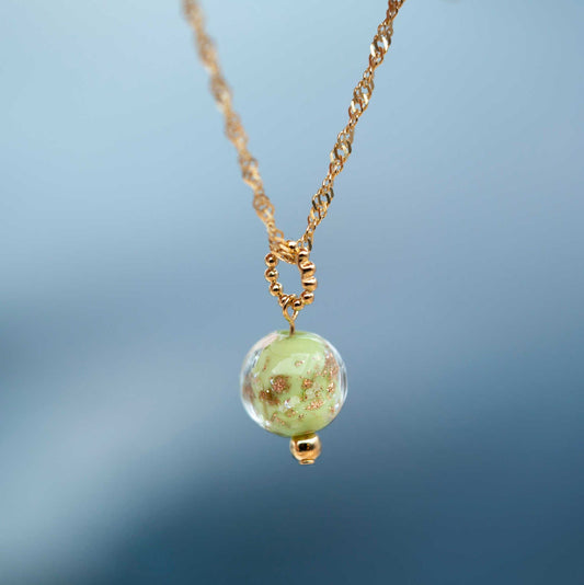 ANHENG I SØLV MED GRØNT GLASS 991261 - Bjerveur.noANHENG I SØLV MED GRØNT GLASS 991261