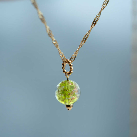 ANHENG I SØLV MED GRØNT GLASS 991262 - Bjerveur.noANHENG I SØLV MED GRØNT GLASS 991262