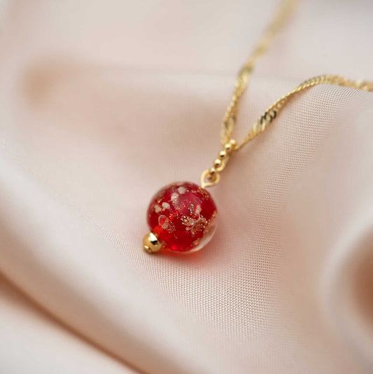 ANHENG I SØLV MED RØDT GLASS 991256 - Bjerveur.noANHENG I SØLV MED RØDT GLASS 991256