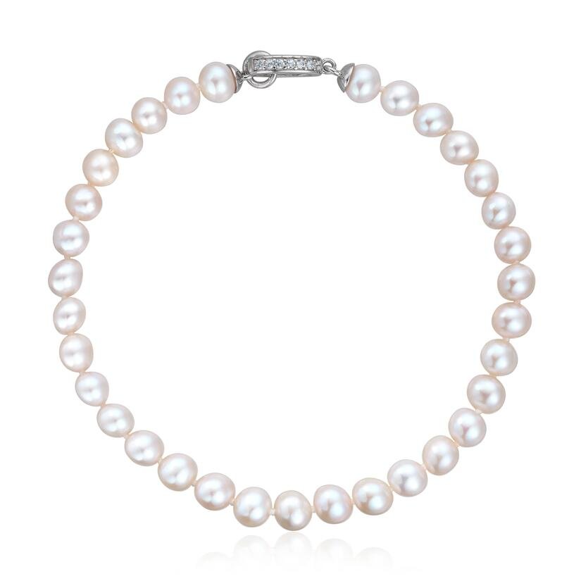 Armbånd ferskvannsperler 5,5 - 6mm med zirkoner Artikkelnr: 3068219 - Bjerveur.noArmbånd ferskvannsperler 5,5 - 6mm med zirkoner Artikkelnr: 3068219