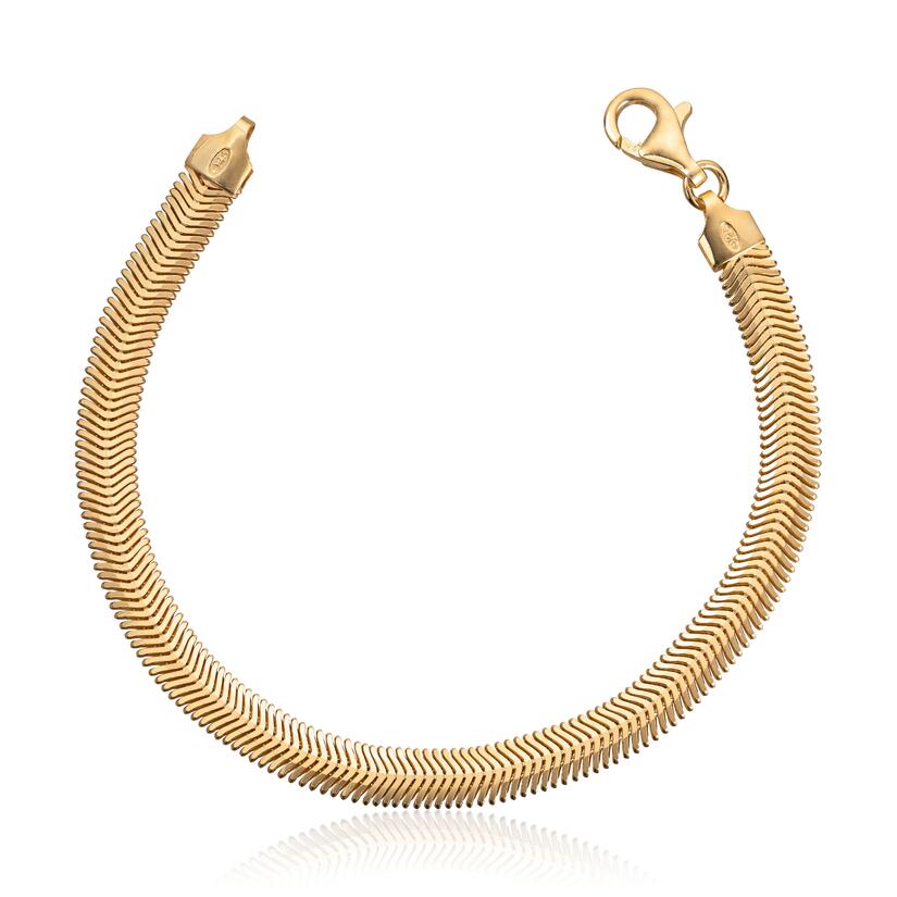 Armbånd "Herringbone" i sølv forgylt Artikkelnr: 3068919 - Bjerveur.noArmbånd "Herringbone" i sølv forgylt Artikkelnr: 3068919