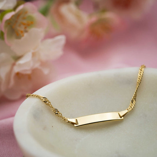 Armbånd i gull med plate 2,32 mm 25428 - Bjerveur.noArmbånd i gull med plate 2,32 mm 25428