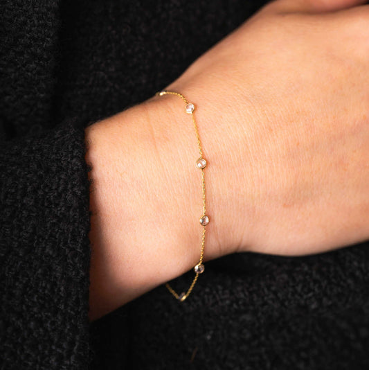 Armbånd i gull med zirkonia 59720 - Bjerveur.noArmbånd i gull med zirkonia 59720