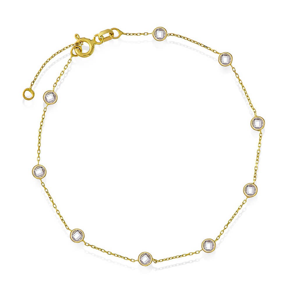 Armbånd i gull med zirkonia 59720 - Bjerveur.noArmbånd i gull med zirkonia 59720