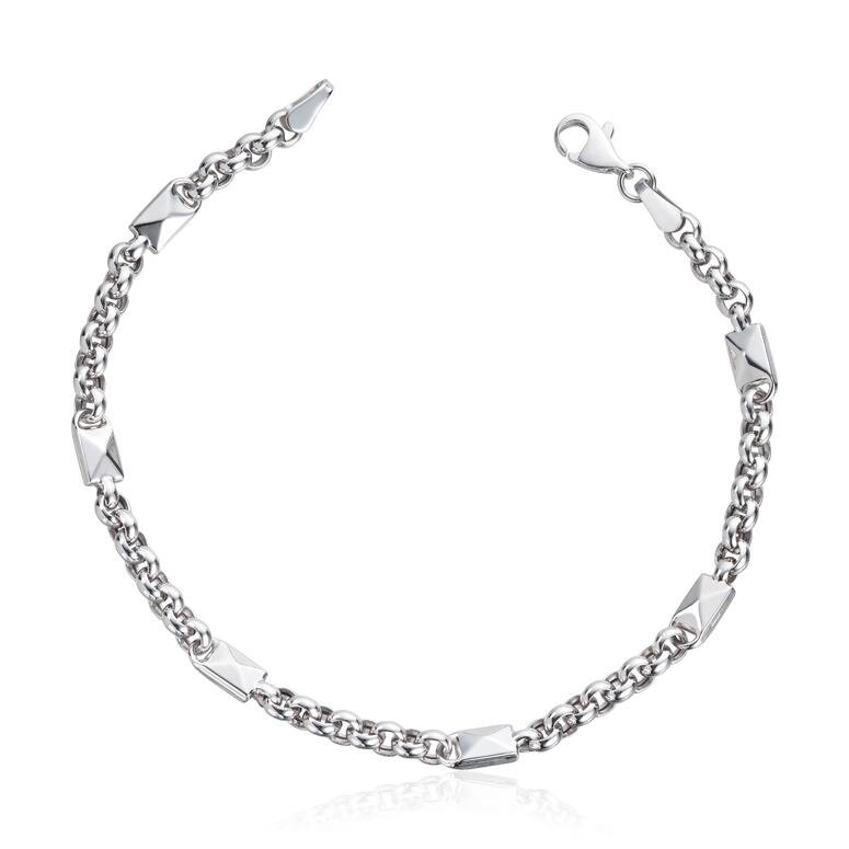 Armbånd i hvitt gull 14K - Bjerveur.no