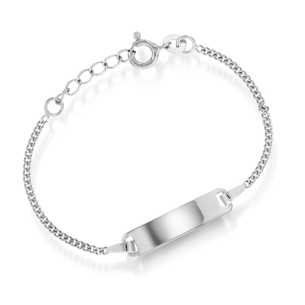 Armbånd i sølv 1,9 mm med plate - Bjerveur.noArmbånd i sølv 1,9 mm med plate