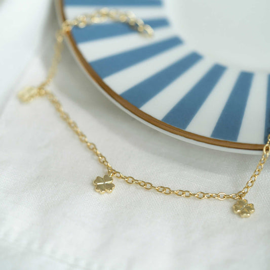 Armbånd i sølv firkløver 25376 - Bjerveur.noArmbånd i sølv firkløver 25376