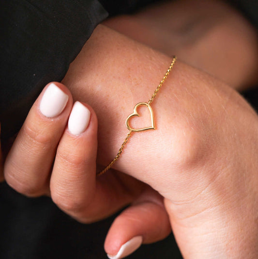 Armbånd i sølv hjerte 992103 - Bjerveur.noArmbånd i sølv hjerte 992103