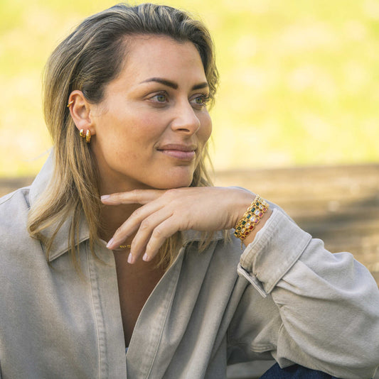 Armbånd i sølv med dyp orange zirkonia 710260 - Bjerveur.noArmbånd i sølv med dyp orange zirkonia 710260