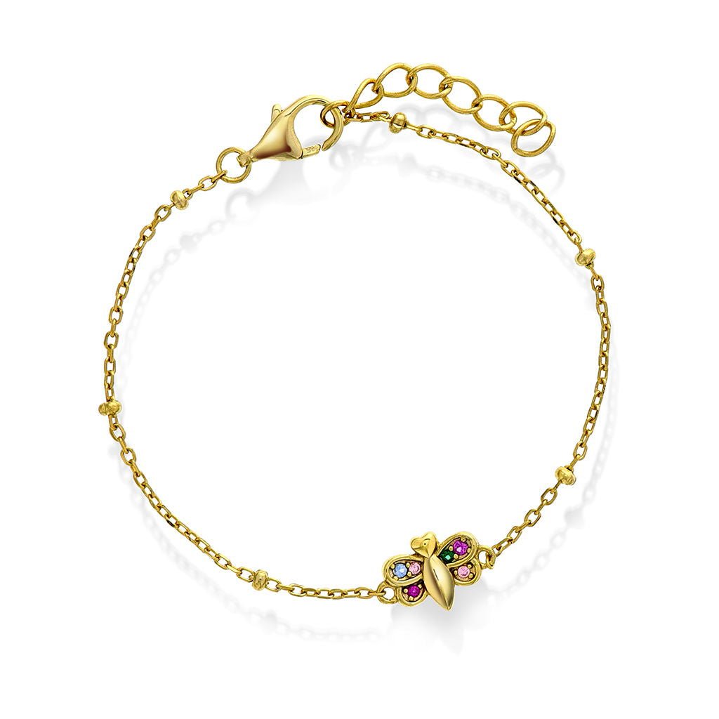 Armbånd i sølv med zirkonia bie - Bjerveur.noArmbånd i sølv med zirkonia bie