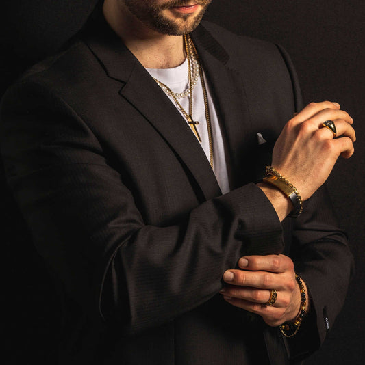 ARMBÅND I STÅL OG SKINN 972270 - Bjerveur.noARMBÅND I STÅL OG SKINN 972270