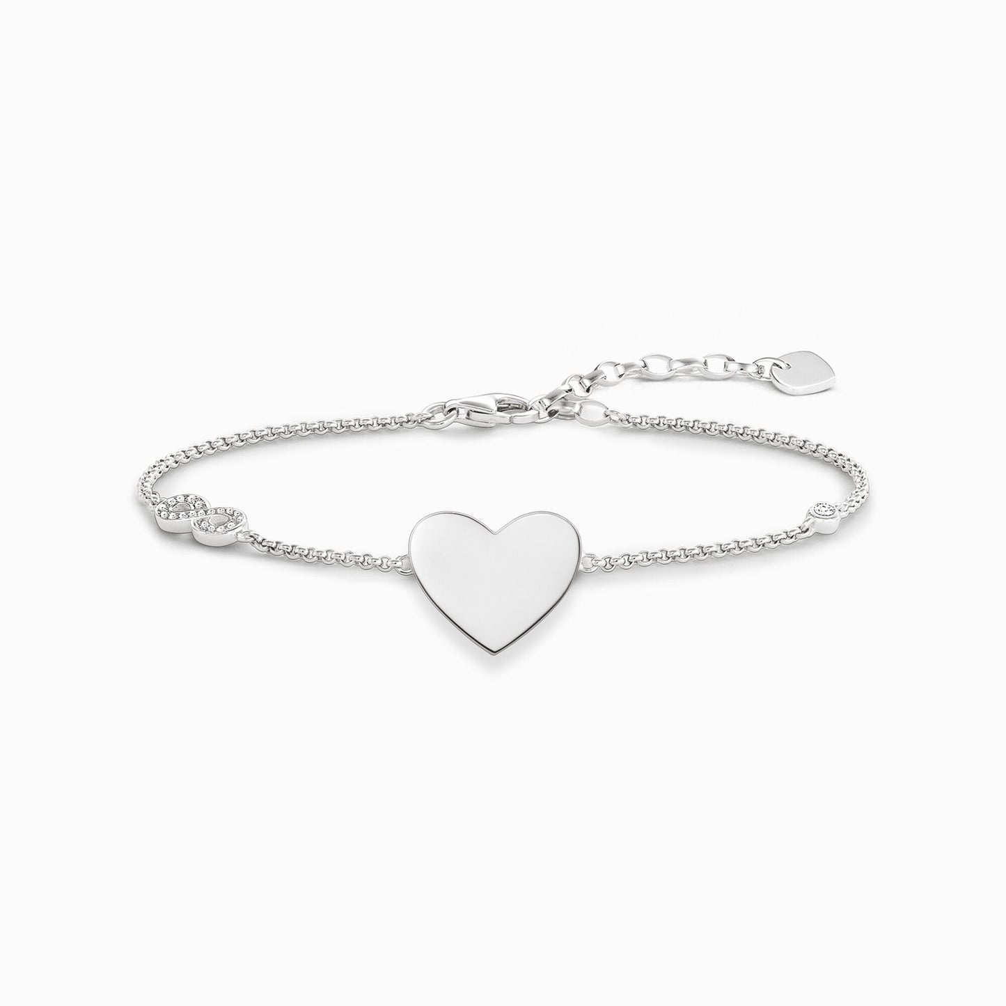 Armbåndhjerte med uendelighet A1486 - 051 - 14 - Bjerveur.noArmbåndhjerte med uendelighet A1486 - 051 - 14
