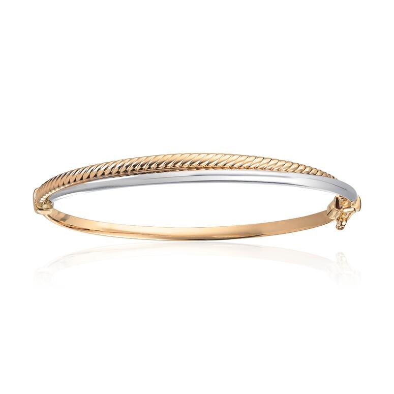 Armring 2 - farget med lås 14K - Bjerveur.no