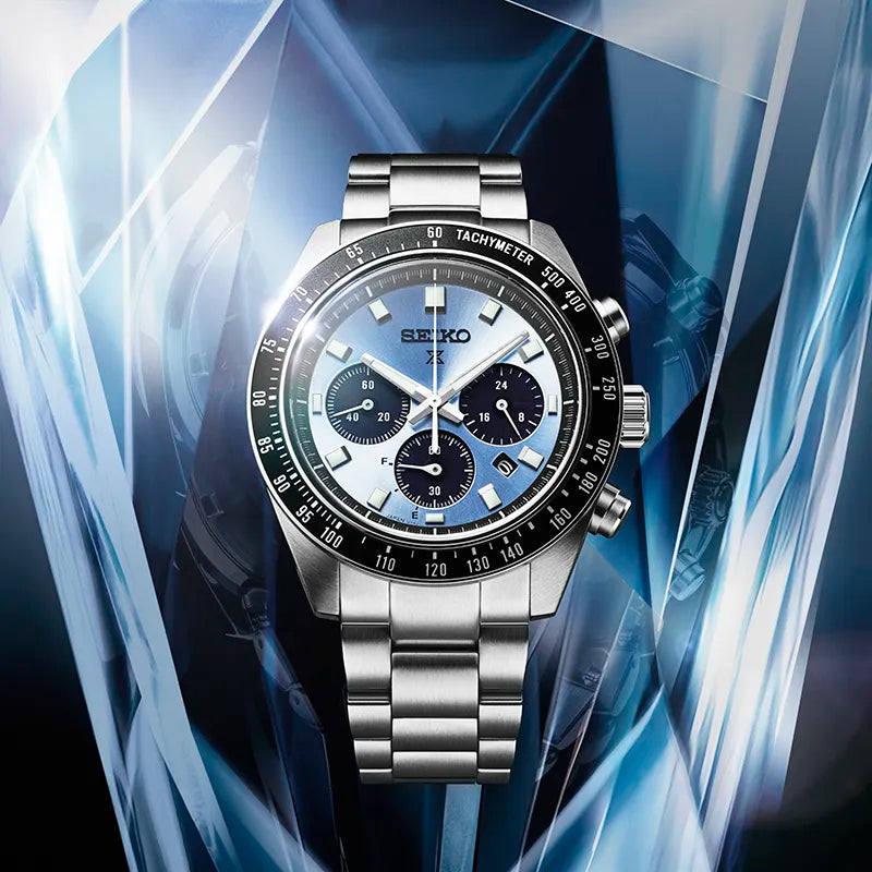 Seiko Prospex Speedtimer Herreklokke i Stål - Solar SSC935