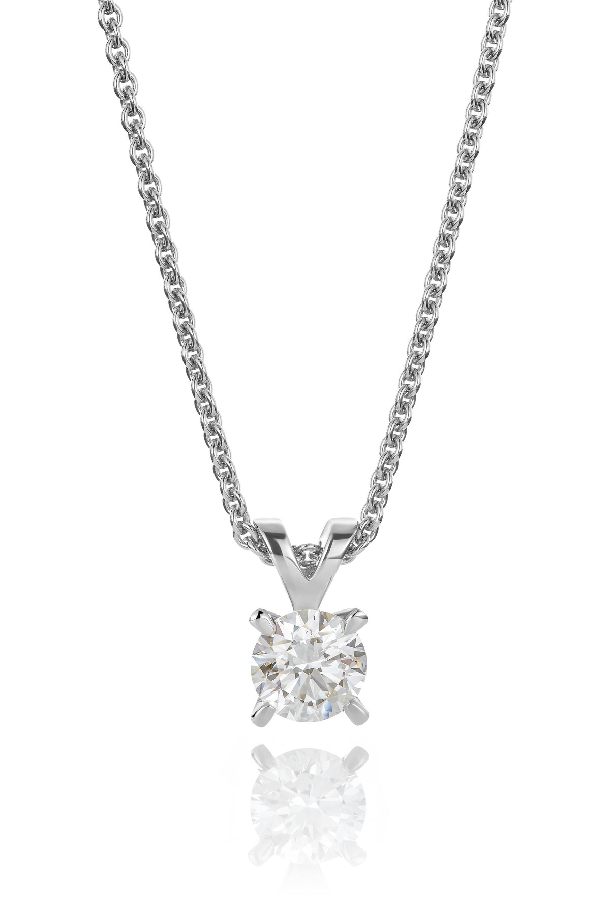 Svolder anheng i 585 gull med laboratoriedyrket diamant 0,7 ct, bilde 2 av 2