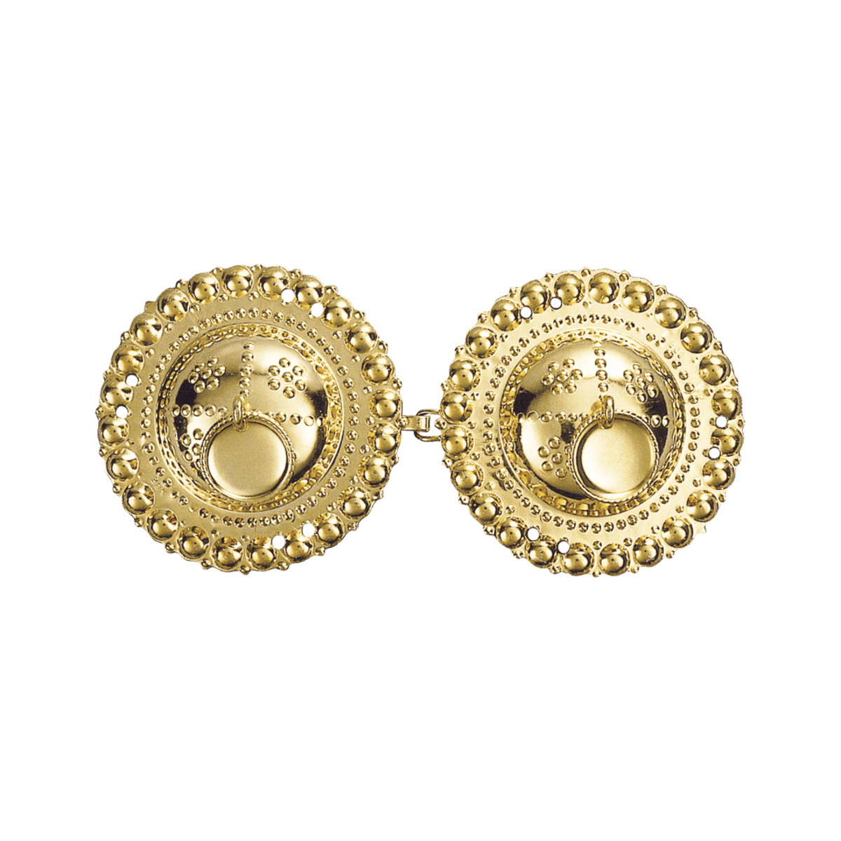 Beltespenne med syhol, forgylt 013600 - Bjerveur.noBeltespenne med syhol, forgylt 013600