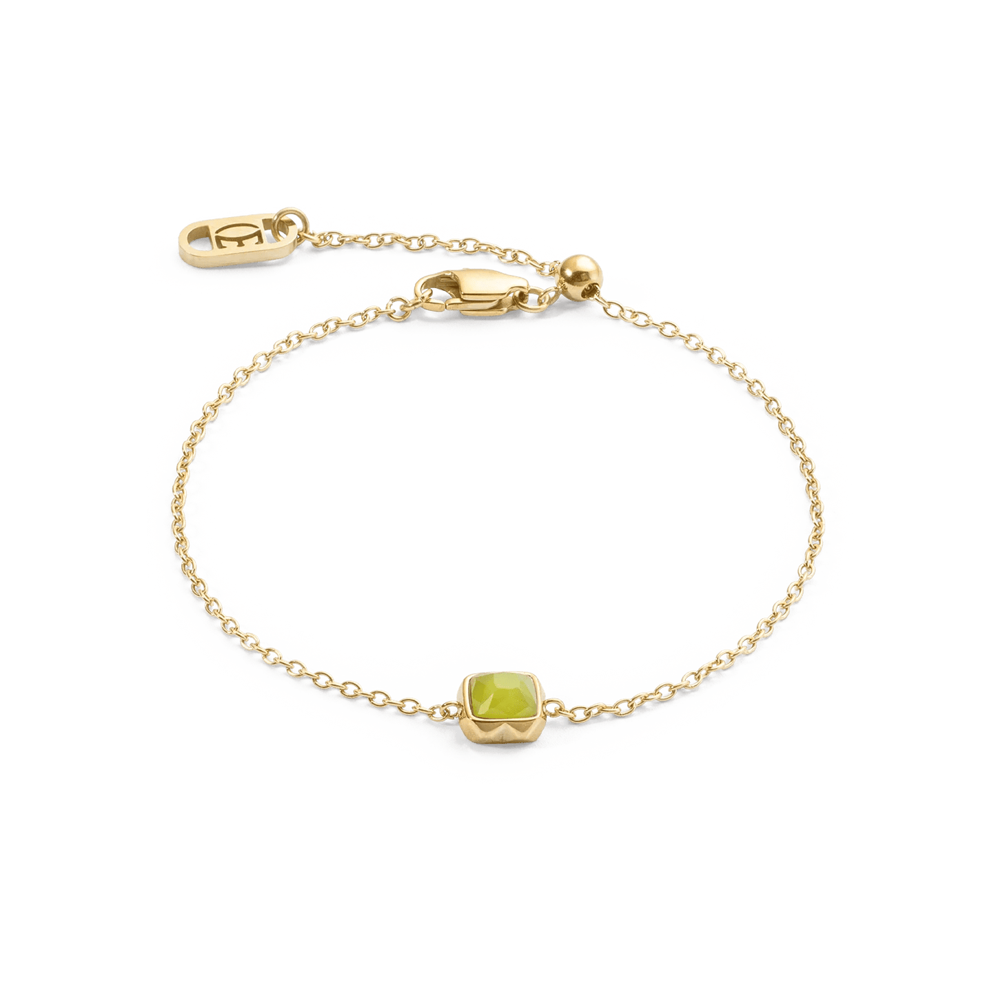 Birthstone August Bracelet Green Jade Gold 1301300520 - Bjerveur.noBirthstone August Bracelet Green Jade Gold 1301300520