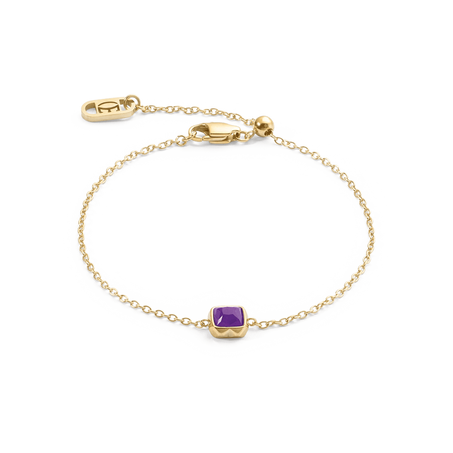 Birthstone February Bracelet Sugilite Gold 1301300800 - Bjerveur.noBirthstone February Bracelet Sugilite Gold 1301300800