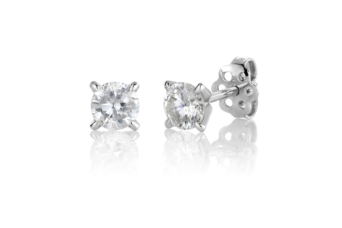 Svolder øredobber Maud i 585 gull med diamant 1 ct, bilde 2 av 2