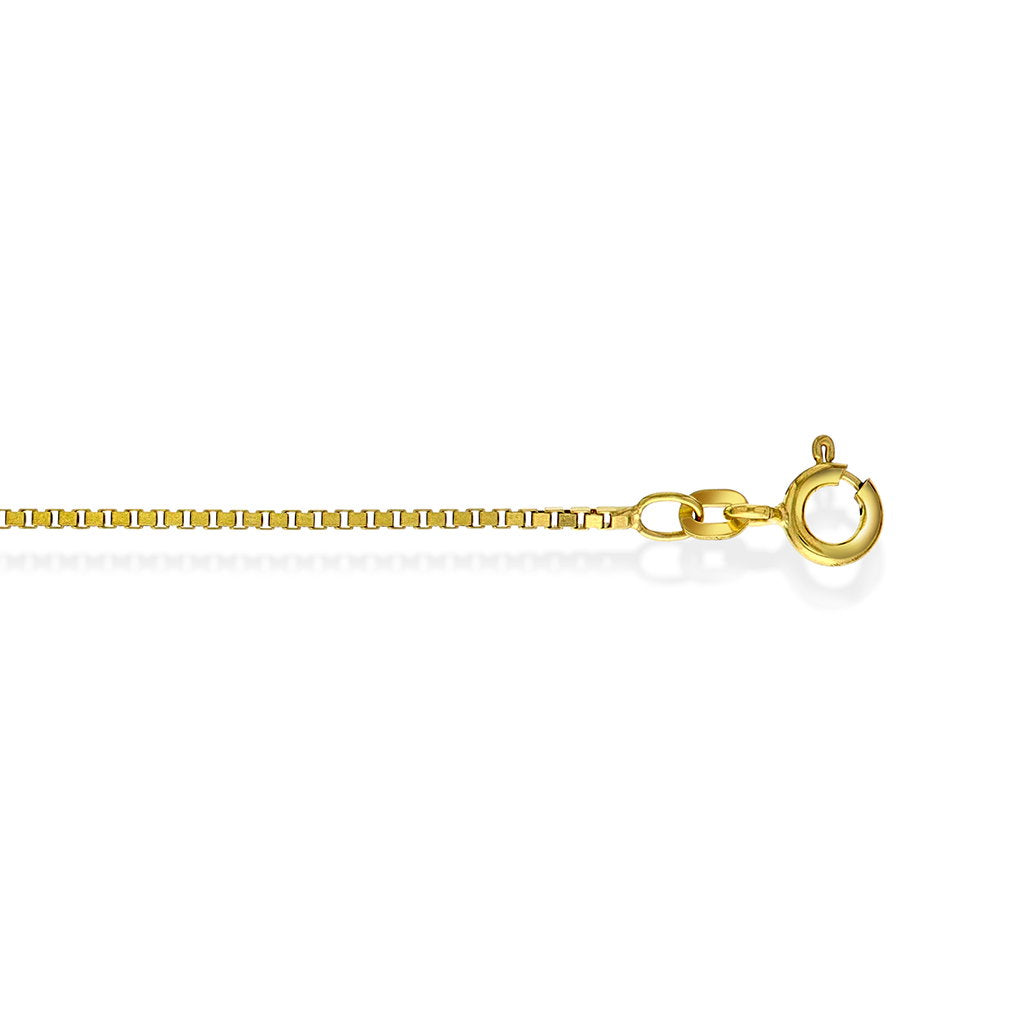 Veneziansk halskjede i 585 gult gull 1,3 mm, 40 cm