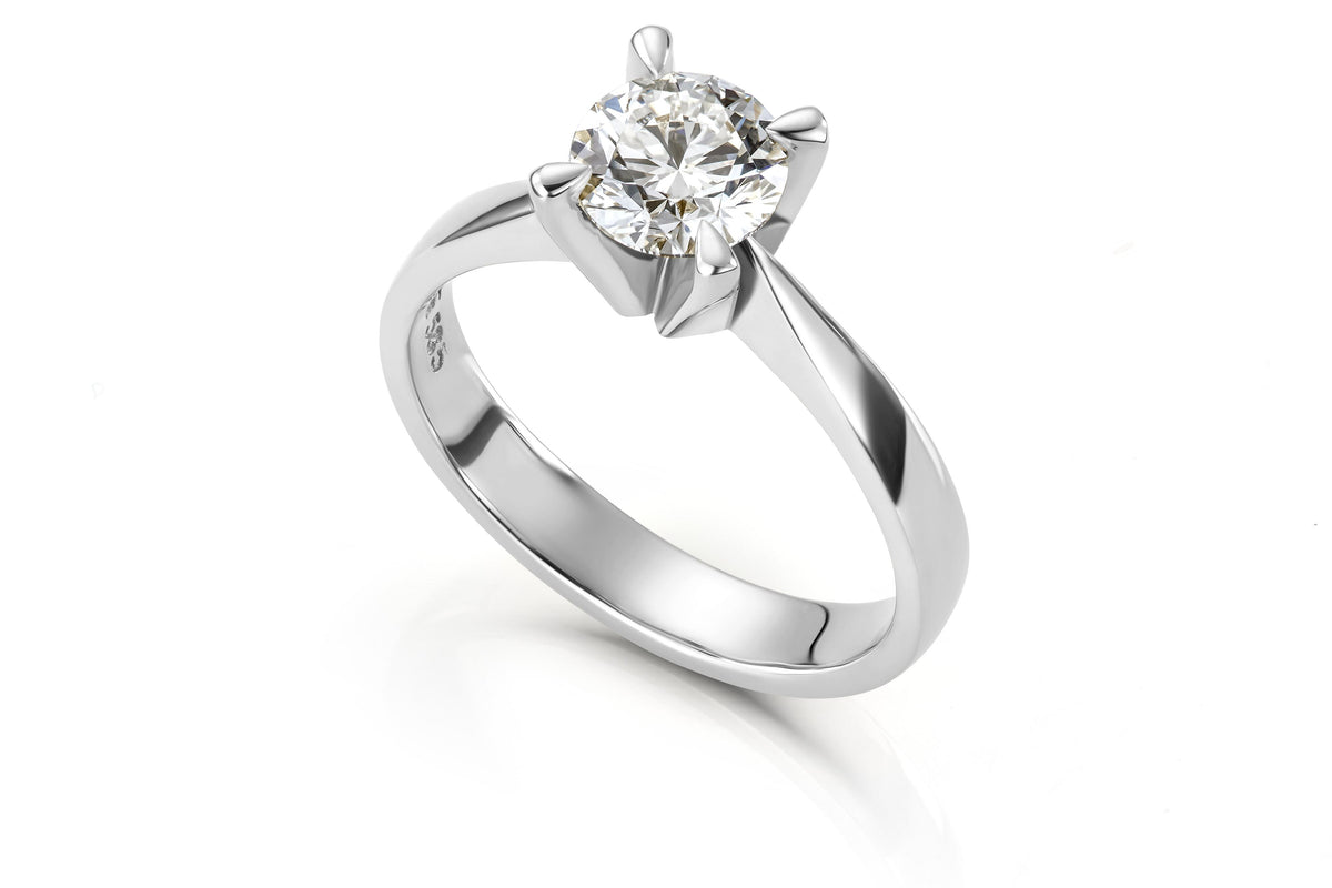Svolder ring Maud i 585 gull med diamant 1 ct, GTW/SI, bilde 2 av 2