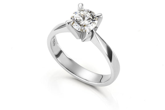 Svolder ring i 585 gull med labdiamant 2 ct, bilde 2 av 2