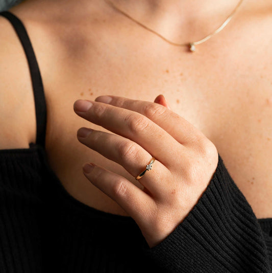 Capella ring i gull m/dia 0,10 ct WSI 2210001 - 010 - Bjerveur.noCapella ring i gull m/dia 0,10 ct WSI 2210001 - 010