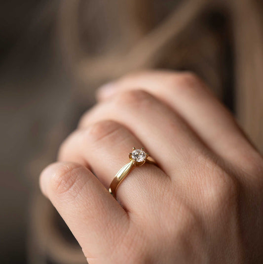 Capella ring i gull m/dia 0,50 ct WSI 2210001 - 050 - Bjerveur.noCapella ring i gull m/dia 0,50 ct WSI 2210001 - 050