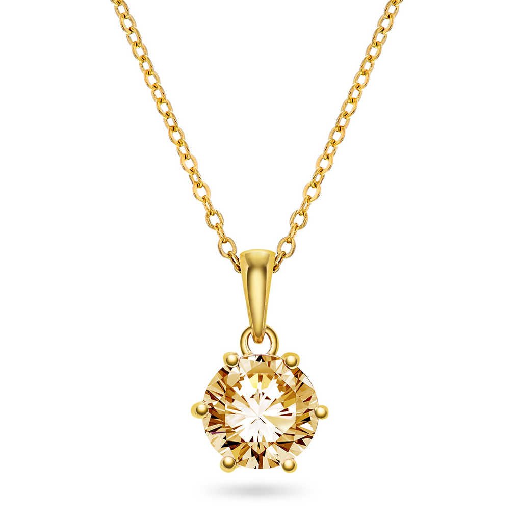 Chloe smykke i sølv, champagne zirkonia 240390 - Bjerveur.noChloe smykke i sølv, champagne zirkonia 240390