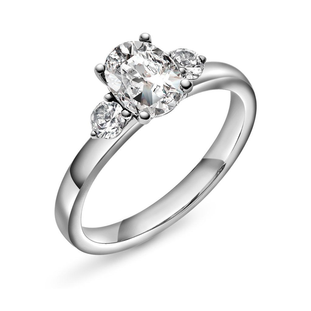 Gems Duchess ring i 14 karat hvitt gull, labdiamant 1,55 ct, bilde 4 av 4