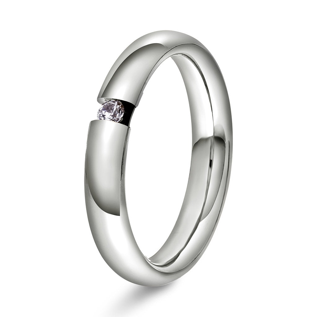Ring i 14 karat gull med diamant 0,07 ct, bilde 2 av 2