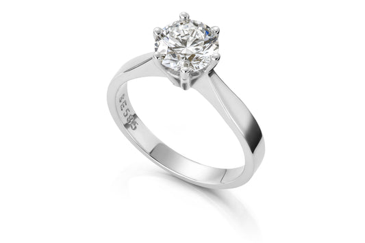 Svolder ring Margrete i 585 gull med laboratoriedyrket diamant 3 ct, bilde 2 av 2
