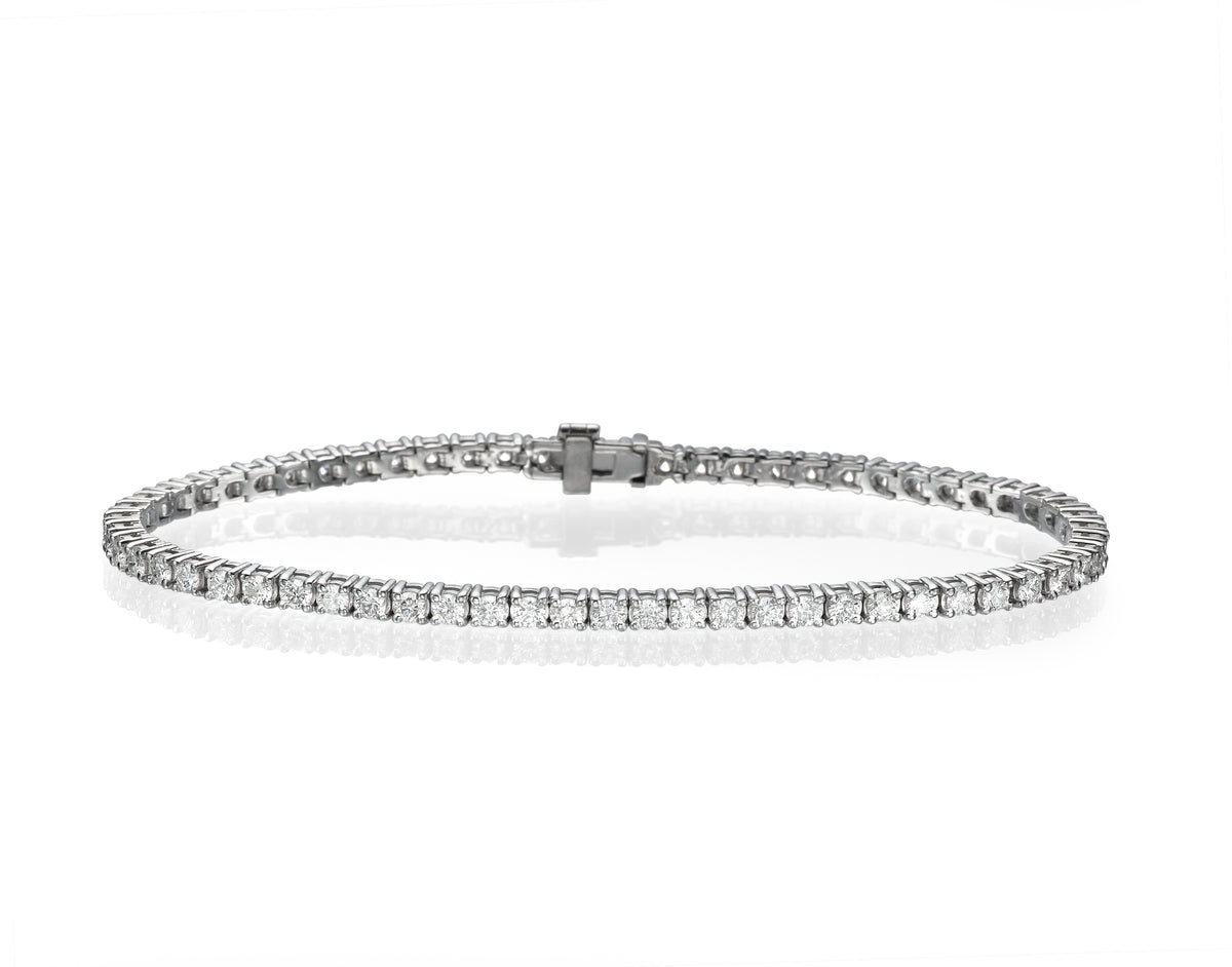 Carmen armbånd i 585 hvitt gull med diamanter 2,00 ct, 16 cm