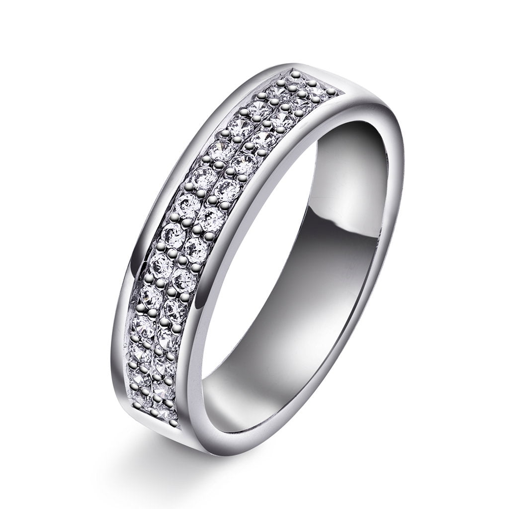Forever giftering i 14 karat gull med diamant 0,28 ct, bilde 2 av 2