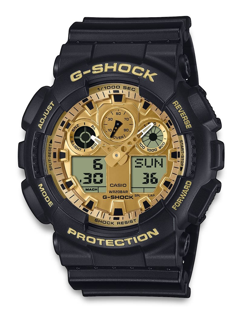 Casio G - Shock GA - 100GGB - 1A9ER - Bjerveur.noCasio G - Shock GA - 100GGB - 1A9ER