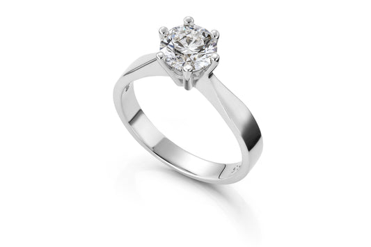 Svolder ring i 585 gull med laboratoriedyrket diamant 1,00 ct, bilde 2 av 2