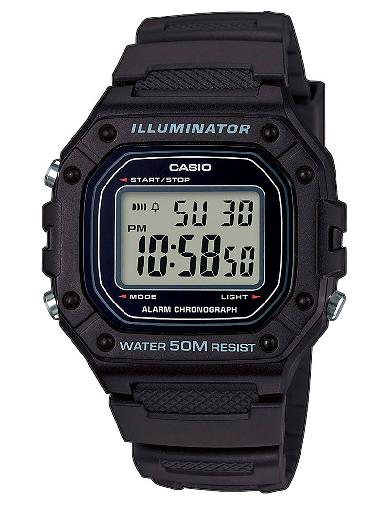 Casio Timeless W-218H-1AVEF dameklokke i resin