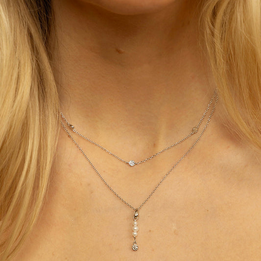 Shapes Essence kjede til dame i rhodinert 925 sølv, 4 mm, 42 cm, bilde 2 av 3