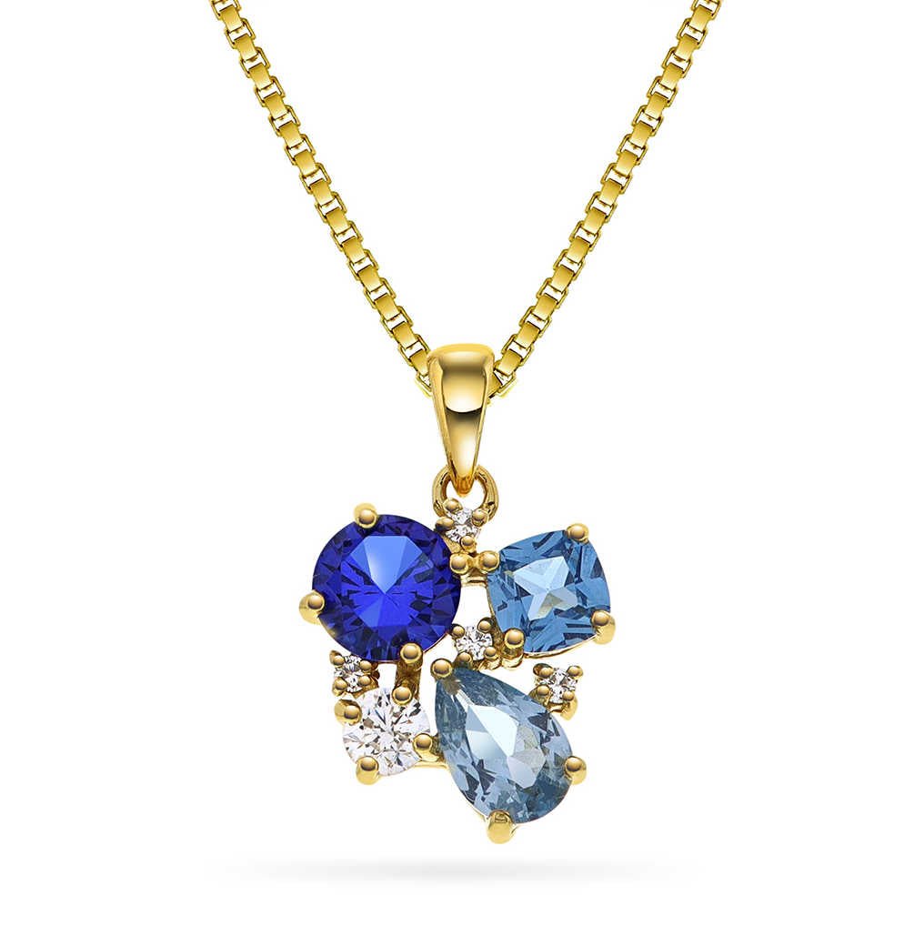 GLAM smykke med blå toner 992206 - Bjerveur.noGLAM smykke med blå toner 992206