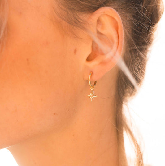 Guiding Star øreringer sølv, rosenkvarts 221409 - Bjerveur.noGuiding Star øreringer sølv, rosenkvarts 221409