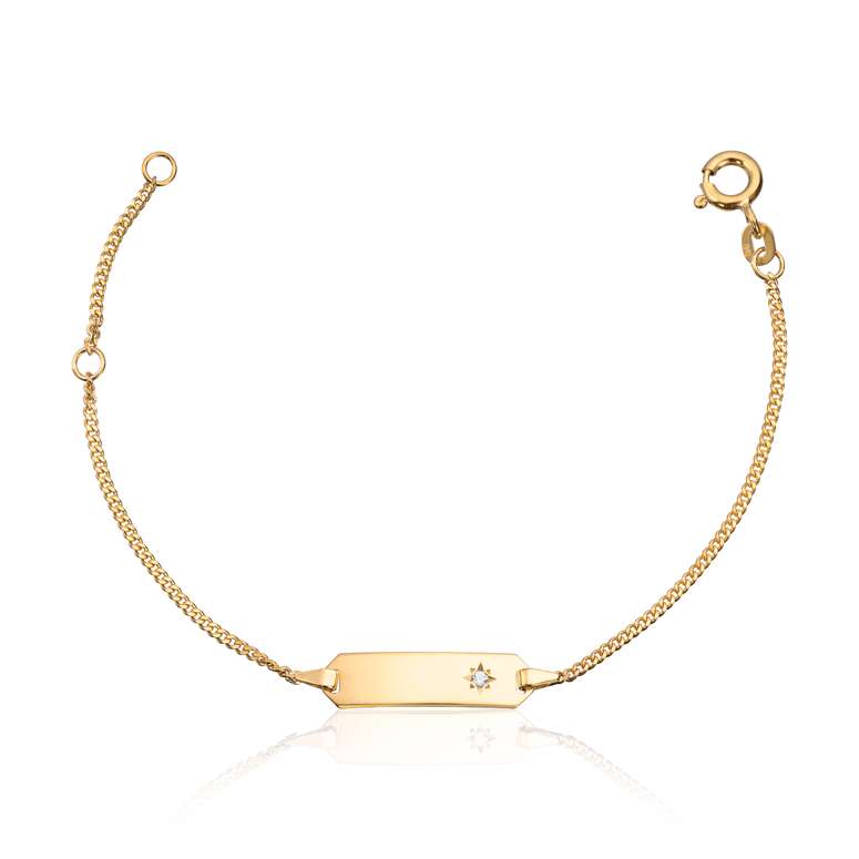 Gullungen armbånd plate 585 Artikkelnr: 16983 - Bjerveur.noGullungen armbånd plate 585 Artikkelnr: 16983