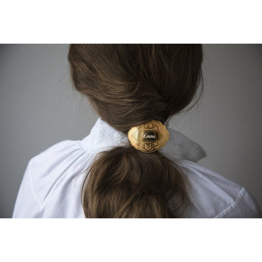 Hårspenne med graveringsfelt, oksidert 800910 - Bjerveur.noHårspenne med graveringsfelt, oksidert 800910