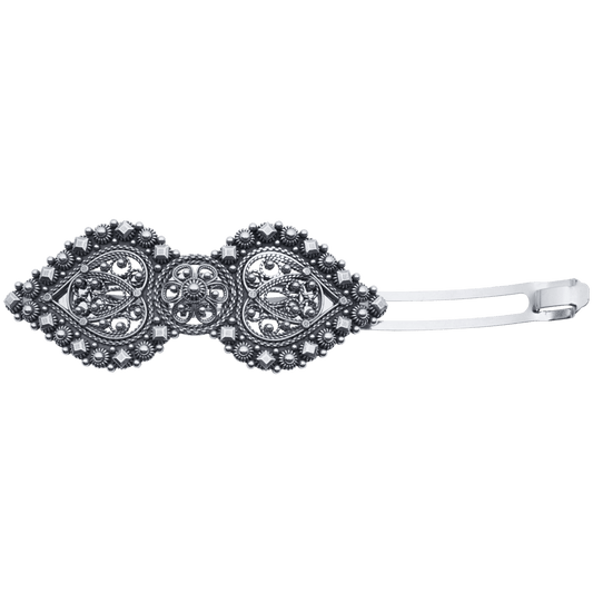 Hårspenne med kruser og demanter, stor, oksidert 800010 - Bjerveur.noHårspenne med kruser og demanter, stor, oksidert 800010