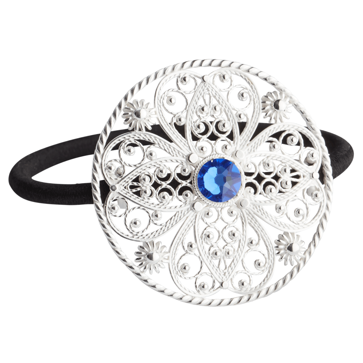 Hårstrikk - Filigran med stein, stor, kvit 920400 - Bjerveur.noHårstrikk - Filigran med stein, stor, kvit 920400