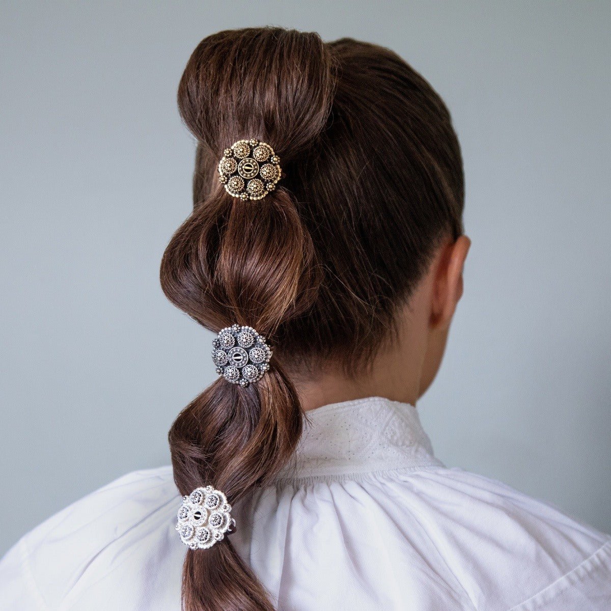 Hårstrikk - Minibolesølje, oksidert 924100 - Bjerveur.noHårstrikk - Minibolesølje, oksidert 924100