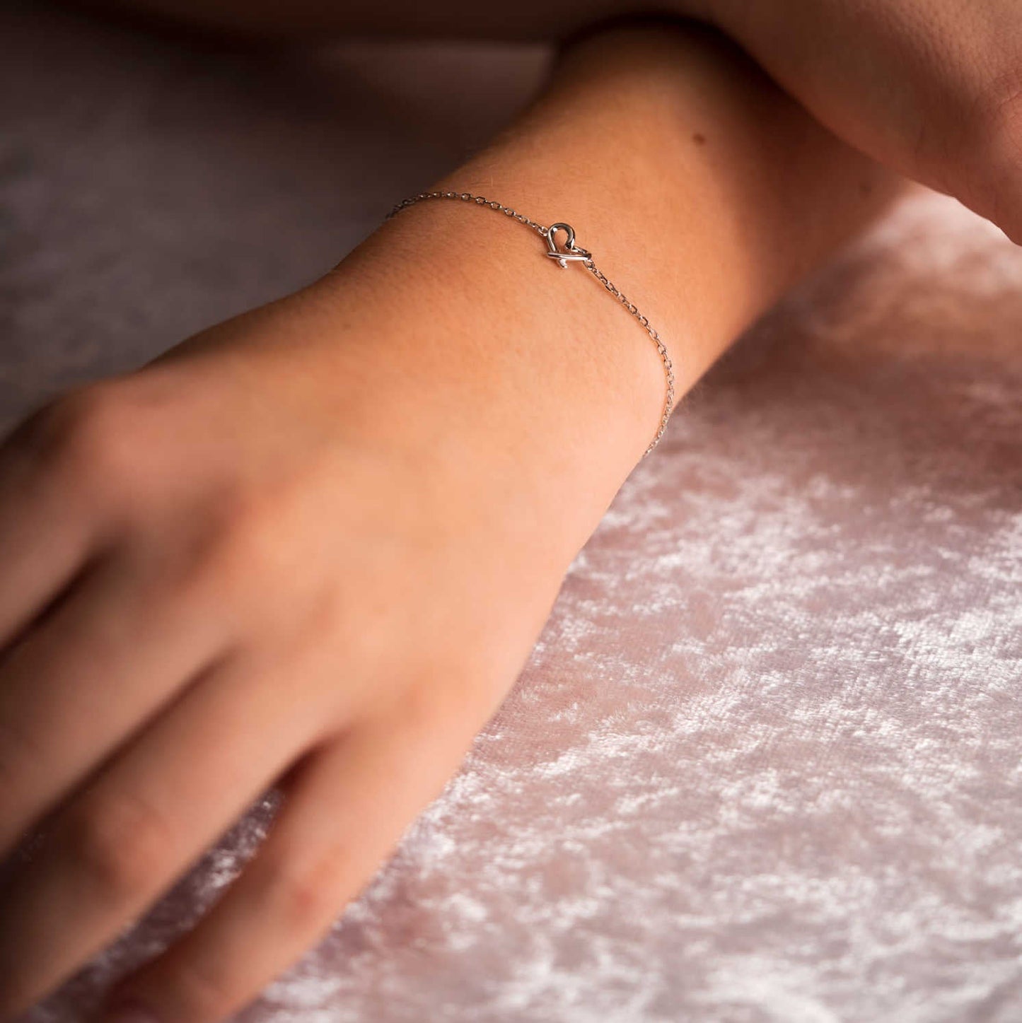 Hjertestrek armbånd og øredobber i sølv 992120 - Bjerveur.noHjertestrek armbånd og øredobber i sølv 992120