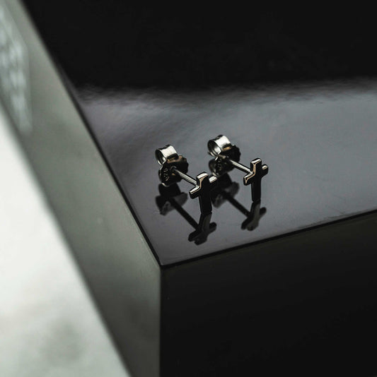 Jack øredobber i sølv, sort kors 972616 - Bjerveur.noJack øredobber i sølv, sort kors 972616