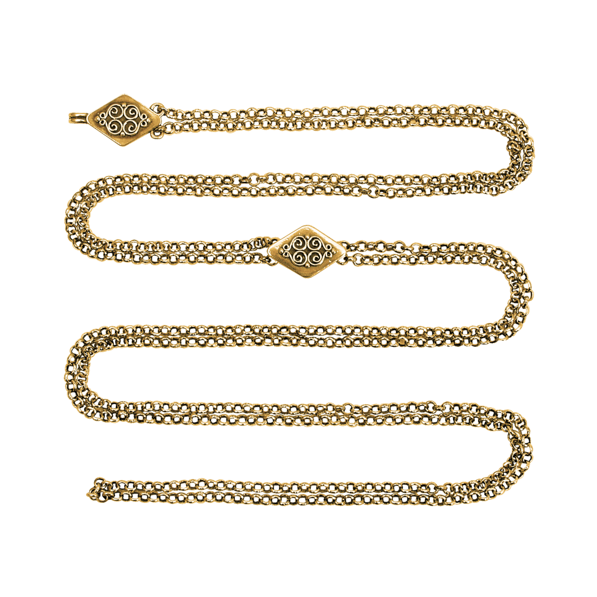 Kjede 88 cm med krok til Beltestakk , gamalforgylt 336700 - Bjerveur.noKjede 88 cm med krok til Beltestakk , gamalforgylt 336700