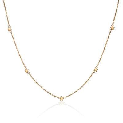Kjede med stjerner i 14K gult gull Artikkelnr: 96437 - Bjerveur.noKjede med stjerner i 14K gult gull Artikkelnr: 96437